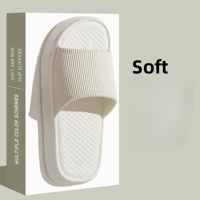 

ZHIDA Thick Platform Cloud Slippers EVA Soft Sole Pillow Slides Summer Beach Flip Flops Women Non Slip Bathroom Home Slippers 40-41 білий