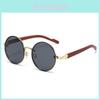 Vintage Metal Round Sunglasses With Uv400 Protection For Outdoor Activities And Fashion
