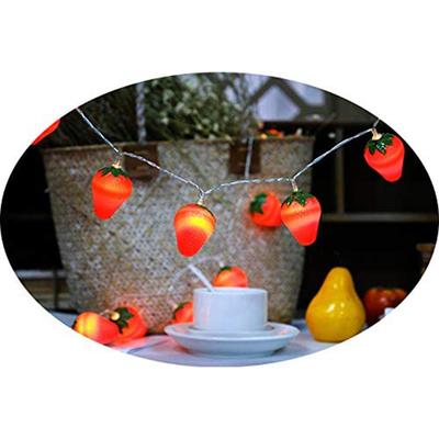 3 Meters 20LED Strawberry String Lights Battery Powered Indoor Outdoor Lighting Lamp for Wedding