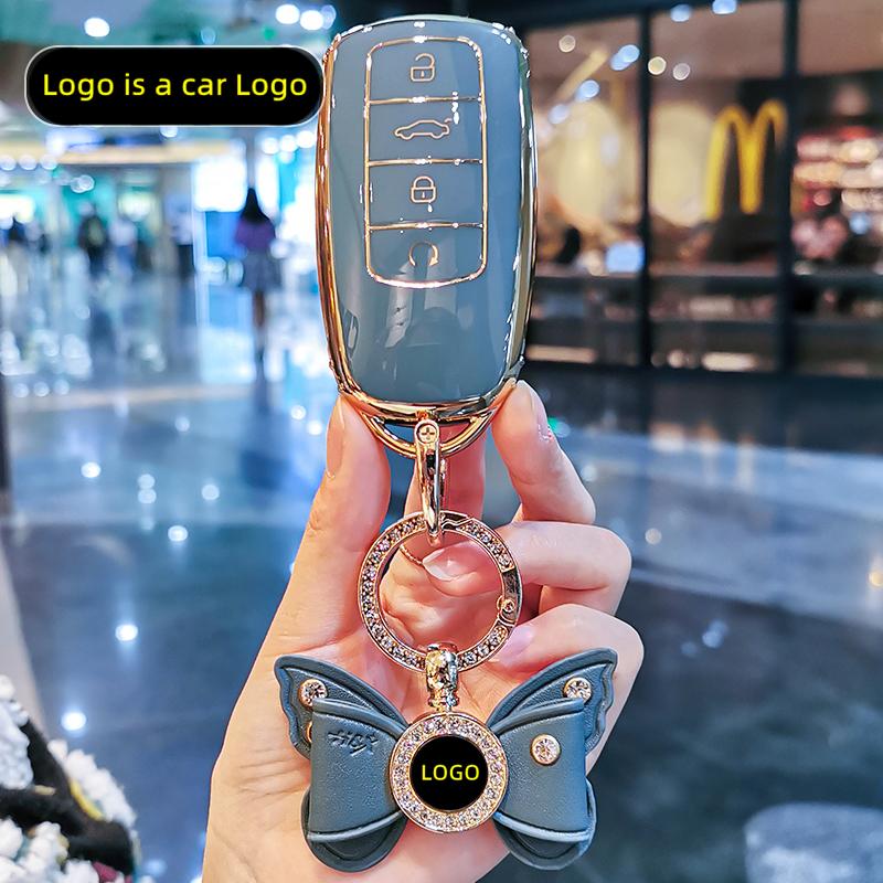 New TPU Car Remote Key Case Cover Protect Shell Bag For Chery Tiggo 8 Pro Tiggo 7 Pro PLUS 2021 Arrizo 5 4 Buttons Accessories