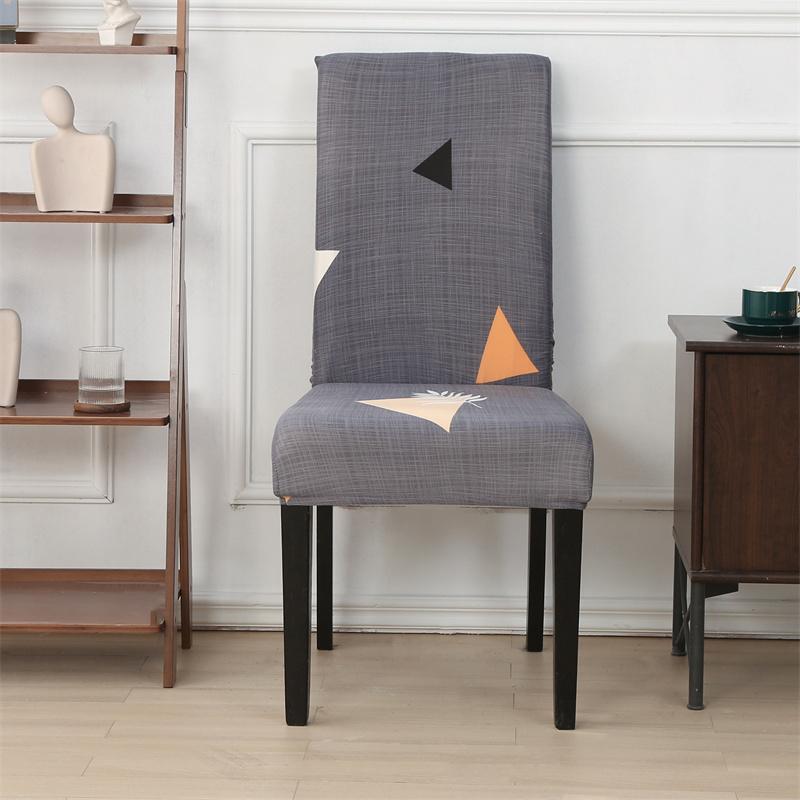 1PC Geometric Chair Cover for Dining Room Elastic Universal Seat Slipcovers for Kitchen Wedding Banquet Housse De Chaise