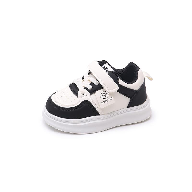 Girls Little White Shoes Spring and Autumn New Little Girl Breathable Children's Board Shoes Autumn Soft-soled Medium Children's Sports Shoes