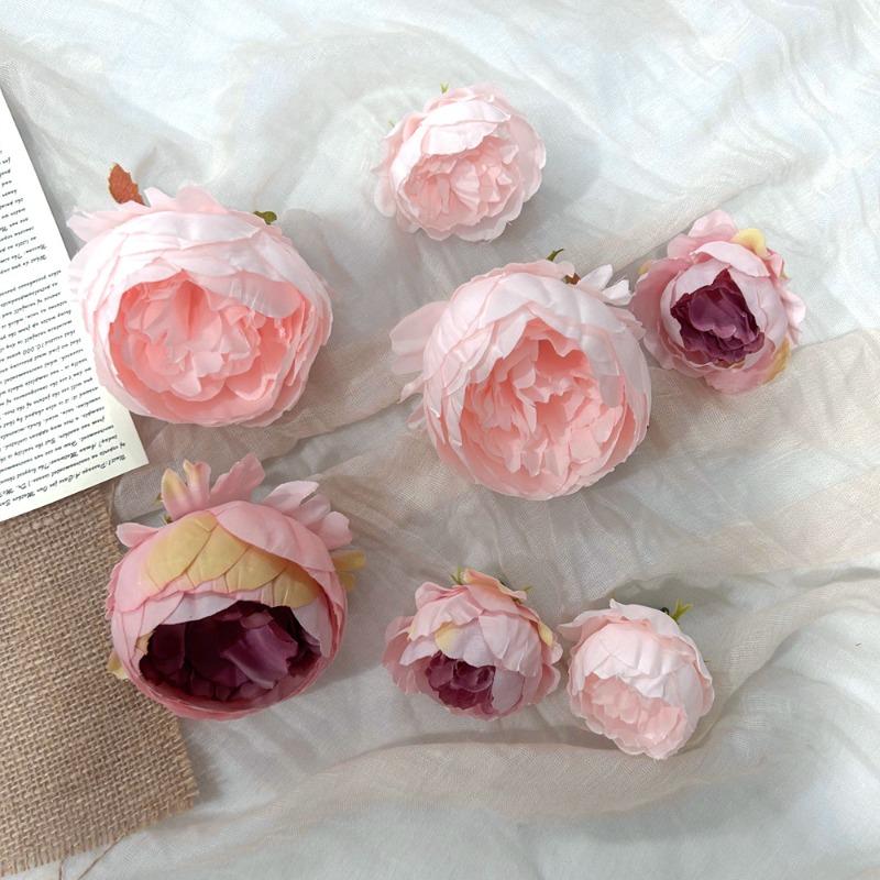 Artificial Artificial Peony Flower Heads, Home Materials, Flower Arrangement Accessories, Background Flower Walls, Artificial Flower Decorations