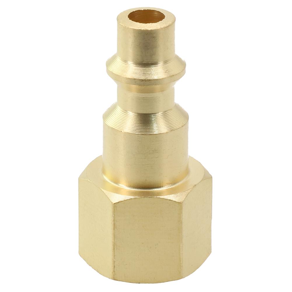 2pcs 1/4 NPT Air Line Hose Compressor Connectors 41mm Length Brass Female Quick Release Fitting Air Compressor Accessories