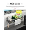 Kitchen Accessories Organizer Kitchen Sink Holder Bathroom Accessory Organizer Metal Shelf Without Punching High-bearing Shelf