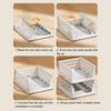 Stackable Storage Drawer Plastic Foldable Storage Basket Multi-Purpose Storage Container Closet Organizer for Wardrobe Bedroom Laundry Room