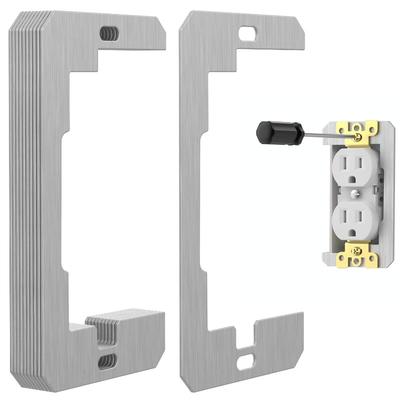 10PCS Socket Wall Platess Gasket Wall Platess Electrical Socket and Electrical Box Repair, Fix Loose Socket and Electrical Box