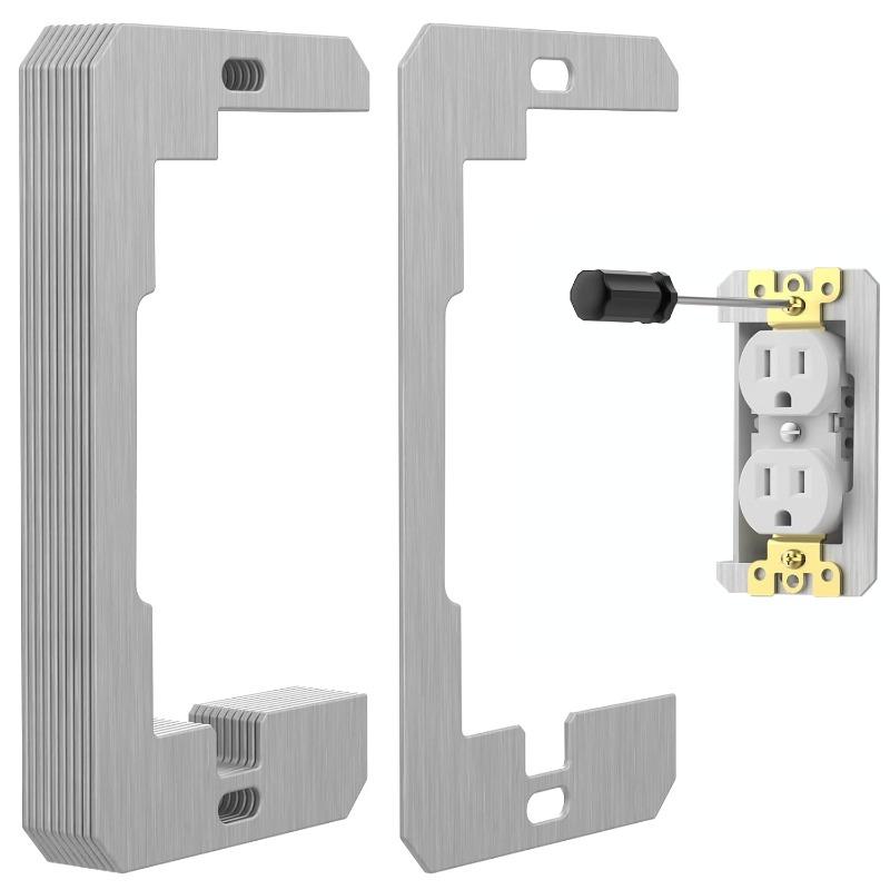 10PCS Socket Wall Platess Gasket Wall Platess Electrical Socket and Electrical Box Repair, Fix Loose Socket and Electrical Box