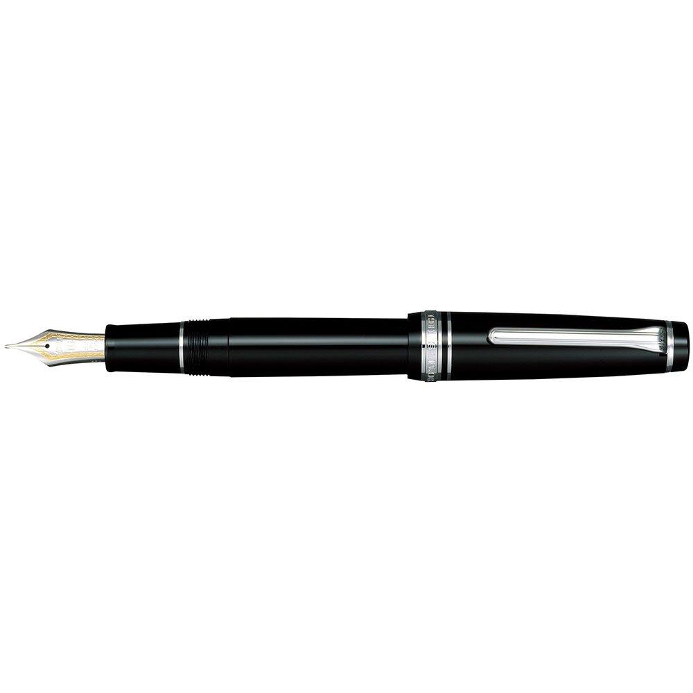 Sailor Professional Gear Fountain Pen, Silver, Black, Bold Nib, 11-2037-620
