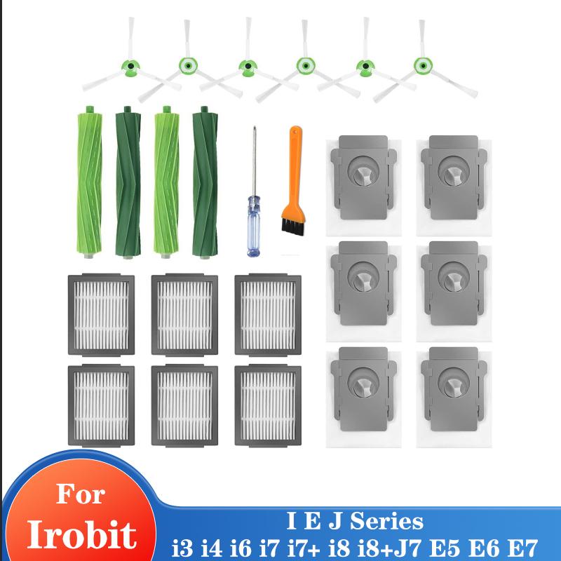 Rubber Roller Brush For iRobot Roomba I7 E5 E6 Series I3 I3+ I4 I6 I6+ I7 I7+ I8 I8+ Vacuum Cleaner Accessories Cleaning Brush