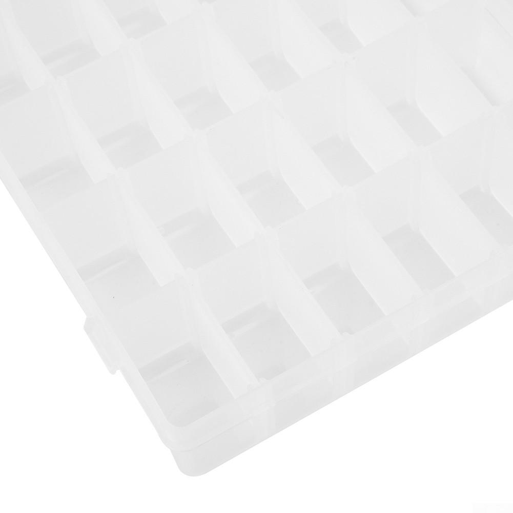 Plast Transparent smykker Perle Oppbevaringsboks Container Organizer Case Craft Ny