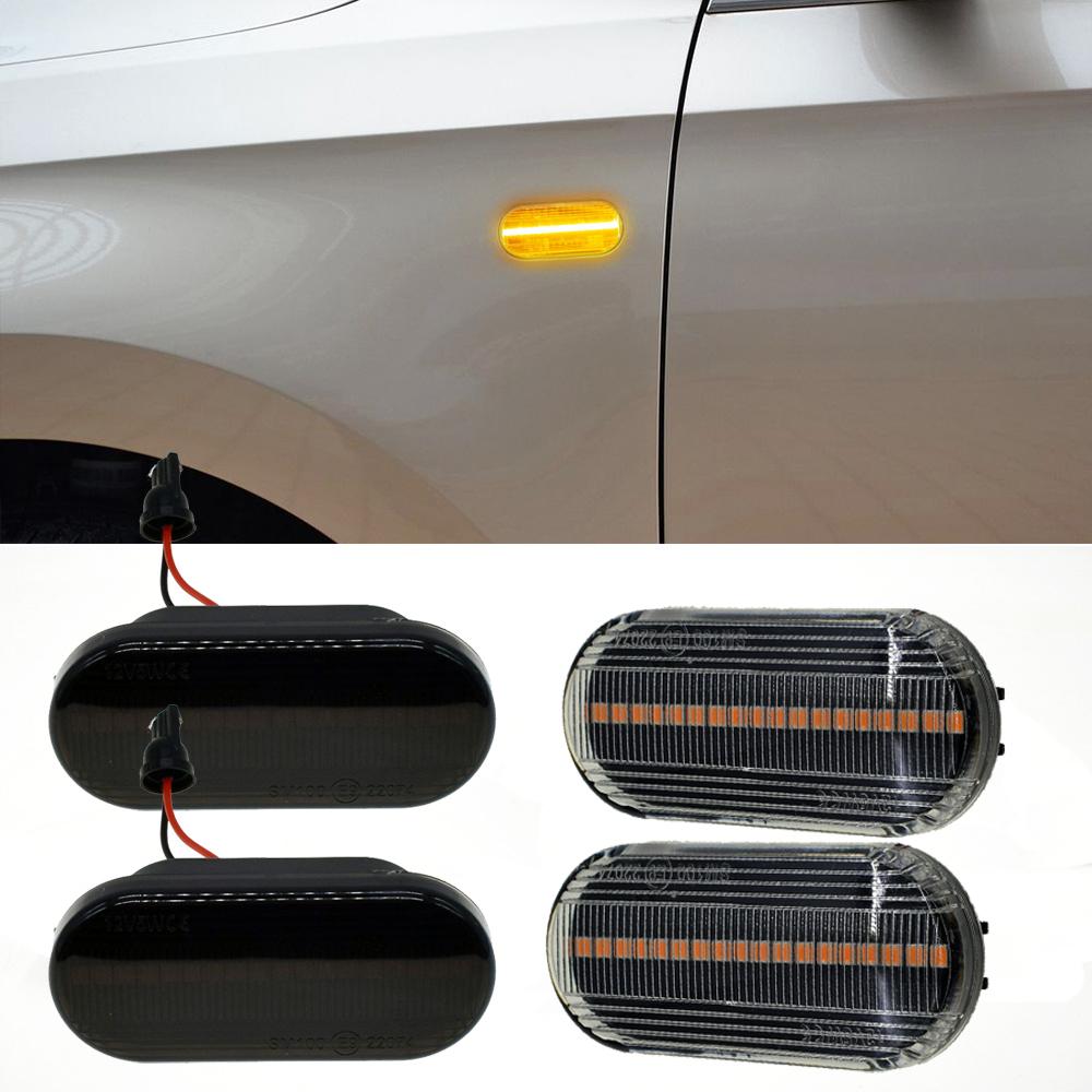 For VW Golf 3 4 MK3 MK4 Passat 3BG Polo 6N 9N Bora Vento Led Dynamic Side Marker Turn Signal Light Sequential Blinker Lights