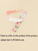 Portable acrylic transparent bookmark, colorful floral pattern reading aid bookmark, bookmark with tassel for marking book pages
