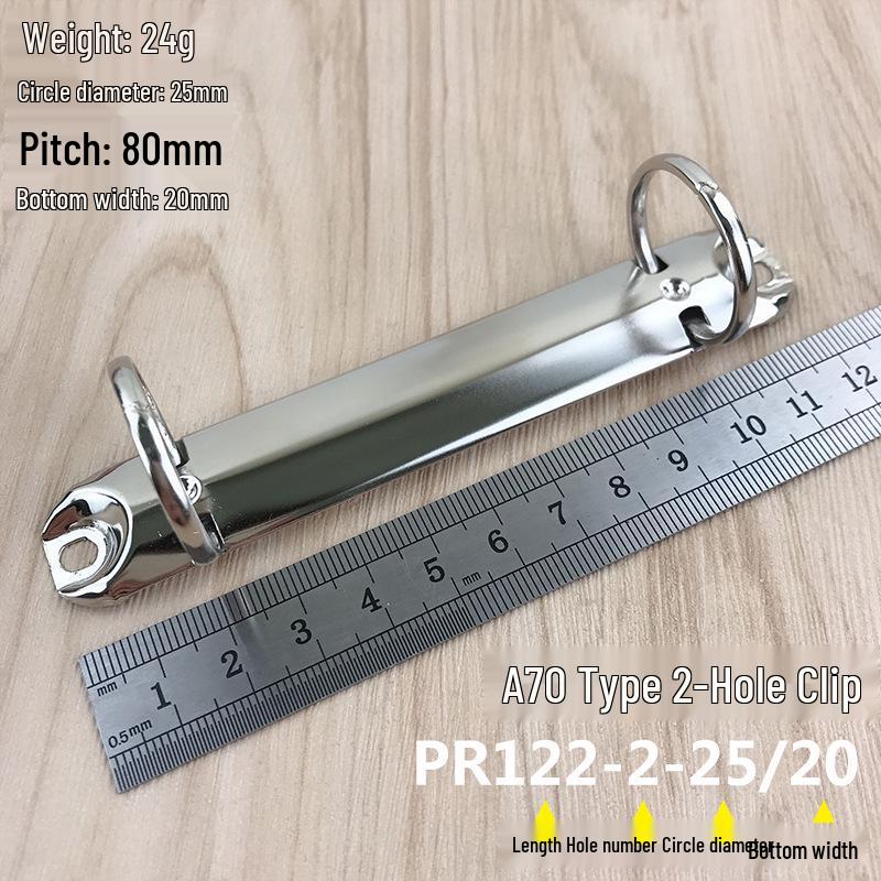 

A4 Multi-Hole Metal Loose-Leaf Binder Fastener – Hand-Operated Metal Clip for Stationery and Invoicing