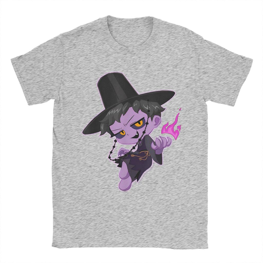 Demon Hunters Chibi Demon Jinu Mischievous Shot Men T Shirt Casual Tees Short Sleeve O Neck T-Shirt Cotton Printing Clothing