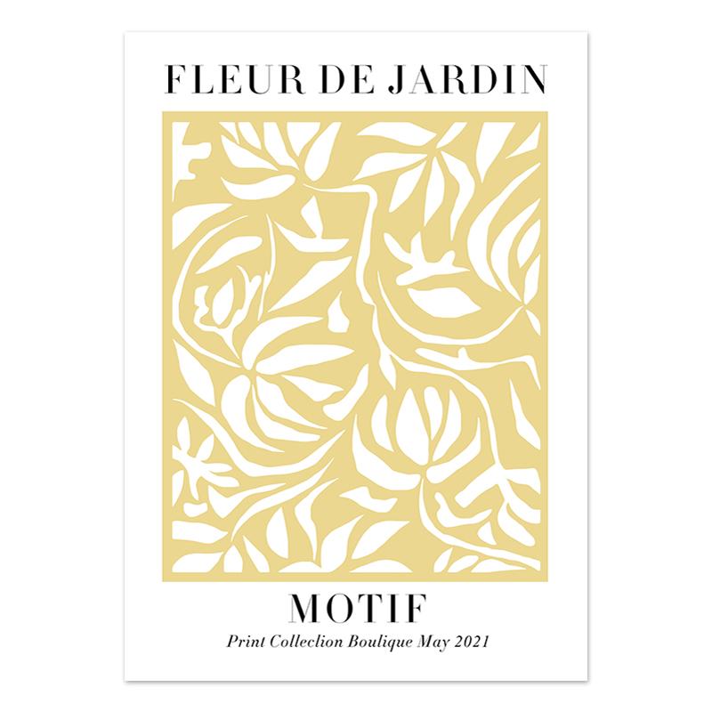 Abstrakte Zitronen-Blumen-Auge-Orange-Poster und Drucke, Vintage-Pflanzen-Wandkunst, Wandbilder für Wohnzimmer-Dekoration, Leinwandgemälde