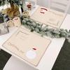 Christmas Linen Placemats Table Mats Non Slip Heat Resistant Cutlery Mat