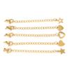 Elegant Tail Chain Extender 5cm Stainless Steel Tail Chain for Necklace Extensions Bracelet Lengthener Chain