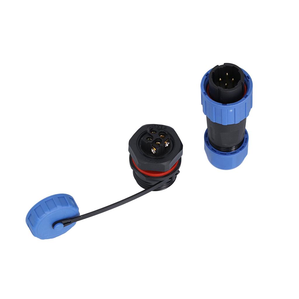 Aviation Cable Connector Socket Waterproof 4 Pin Male Plug Female Sockets 380V 5A LP16