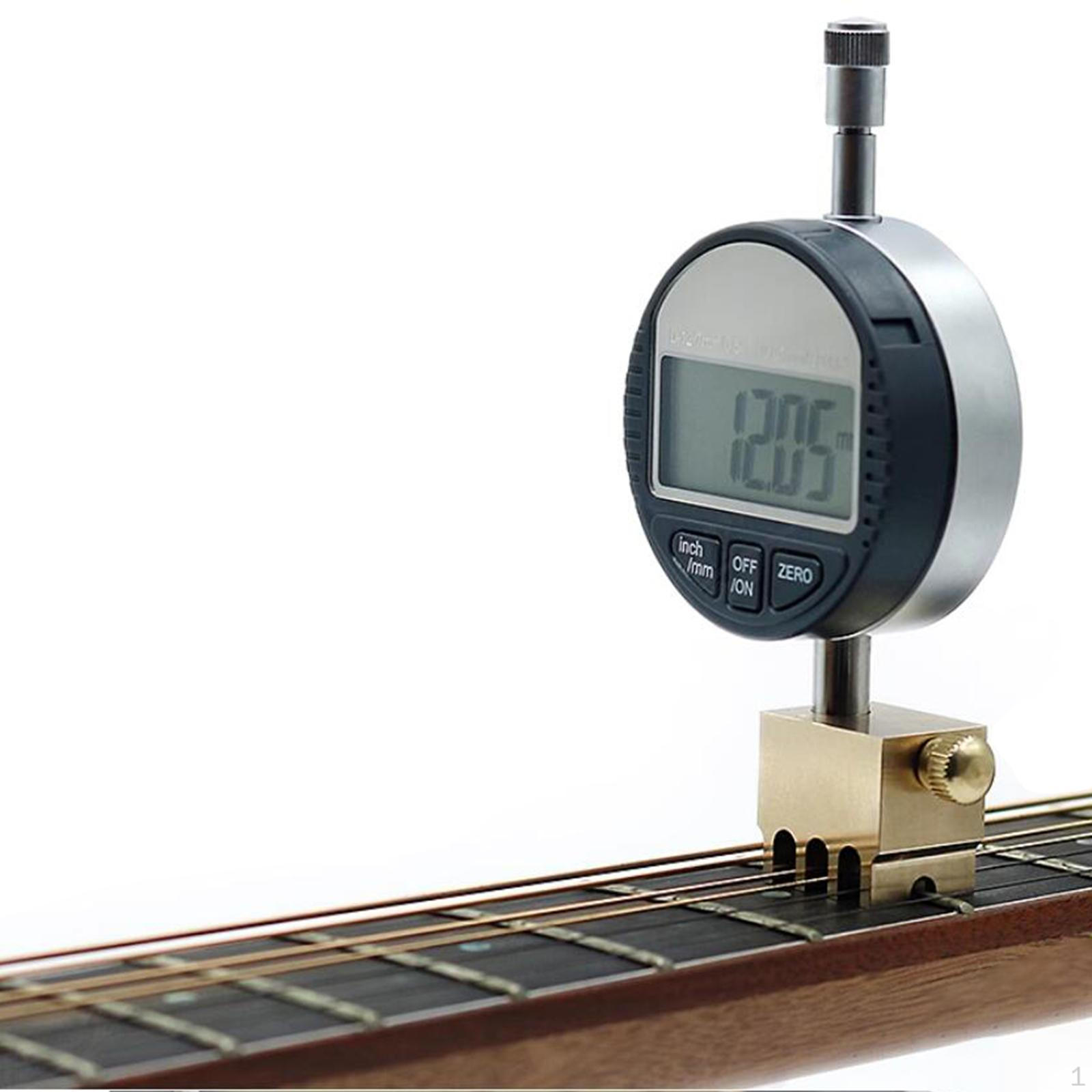 

Guitar String Action Gauge 0005 (0.01mm) Digital Display Reliable Portable Height for 9.5 inch Radius