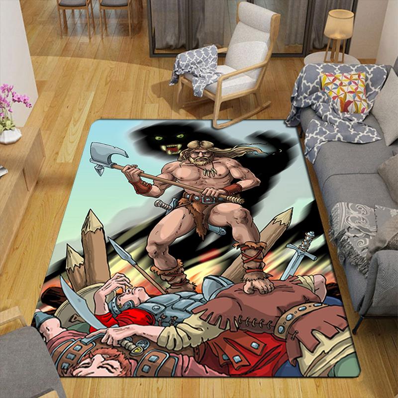 Grognak the Barbarian Rug Floor Mat for Living Room or Bedroom Soft and Comfortable Carpet a Gift for Birthday and Holiday.SFF0917275