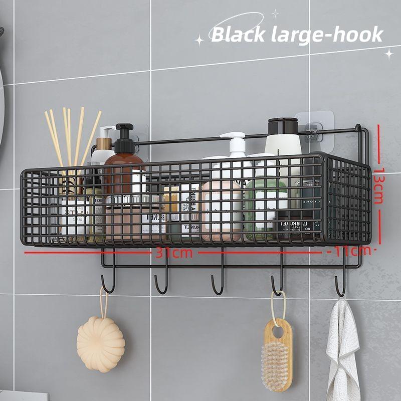 Bathroom Storage Rack Bathroom Shelf Wall Mounted Corner Storage Shelves Punch-free Toilet Rack Bathroom Organizer