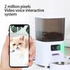 Mangiatoia per Animali Domestici da 5L con Fotocamera Mangiatoia Automatica per Gatti Dispenser Intelligente per Cibo per Cani WiFi Temporizzazione Quantitativa Ciotola di Alimentazione in Acciaio Inossidabile