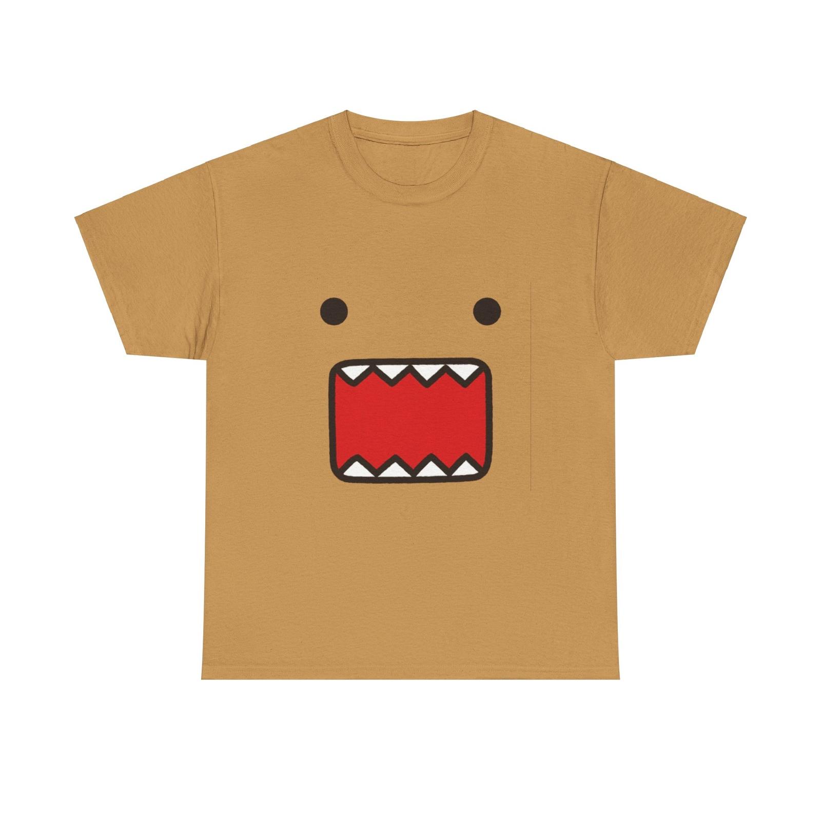 Domo Monster T-Shirt Cute Kawaii Tee Japanese Cartoon Shirt Fun Graphic Top XXL