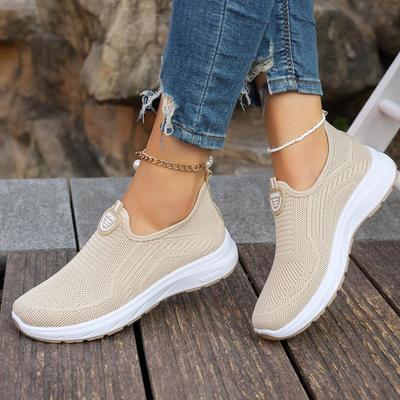 Chaussures Slip-on Flyknit pour femmes 2025 - Confortables, Chaussures de maman nouveau style