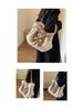 Women's Large Cute Bear Canvas Tote - Versatile Shoulder Bag for College & Commute