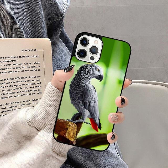 African Grey Parrot Phone Case For iPhone 17 Air 16 15 14 13 12 Pro Max Plus Max Cover Shell coque