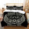 Skull Style Bed Set 3D Skull Printing Duvet Cover Luxury Home Bedding Set Polyester Bedding Suit Teens Single Size Quilt Cover Set