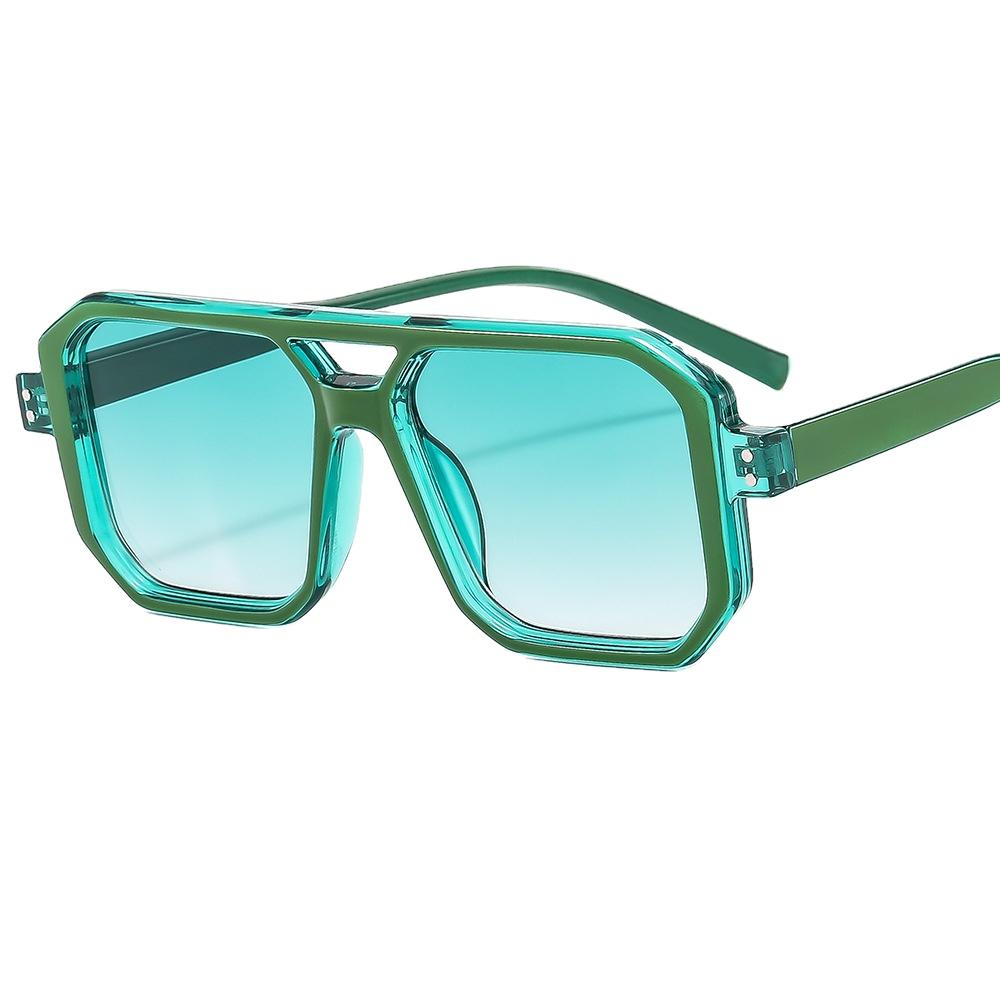 New Trendy Candy Color Punk Women Fashion Sunglasses Vintage Men Retro Black Yellow Gradient Female square Shades