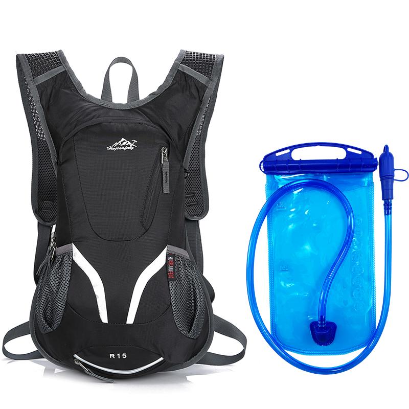 15L Outdoor Sport Cycling Climbing Water Bag Hydration Backpack Ultralight Rucksack Hiking Bike Riding Pack Bladder Knapsack