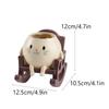 Cute Resin Cat Planter Rocking Chair Style  Hanging Kitten Planter Home and Garden Decorative Pot