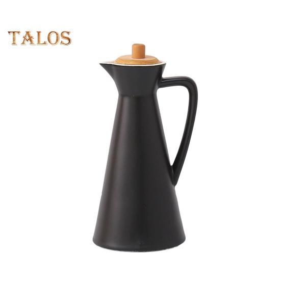 

400/800 мл керамическая бутылка-диспенсер для масла, пыленепроницаемый дизайн, ручная работа, керамическая банка для масла на кухне, для приготовления пищи, оливкового масла, соевого соуса, уксуса, графина, банка для хранения 800ML D