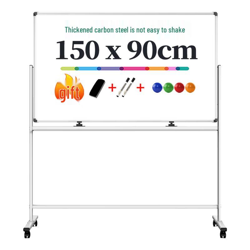 Deli 50096 Double-Sided Mobile Magnetic Whiteboard