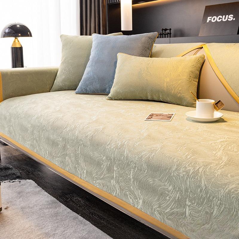 Chenille Sofa Cushion Four Seasons Universal Simple Modern Nordic Light Luxury Style Cover Back Towel Cover Cloth Non-Slip Cushion
