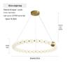 Nordic All-Copper Chandelier: French Pearl Necklace Design with Buddhist Beads and Acrylic for Dining and Living Rooms
