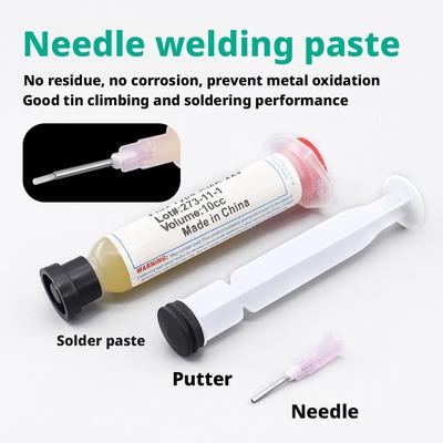 1/2/3/4/5/10PCS Halogen-Free Soldering Flux Paste Syringe Neutral No-Clean Welding Paste Electronic Cleaning Accessory