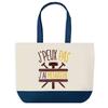 Tote Bag - PLANETEE - I Can't Carpentry - Blue Background - Cotton - 40x45 Cm