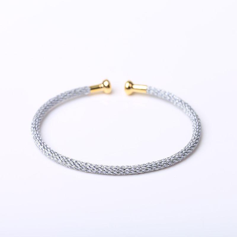 

Красный браслет из стальной проволоки с россыпью аллювиального золота, с открытием Silver (4 gaskets)