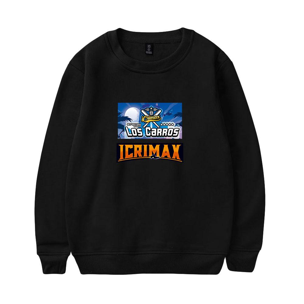 Icrimax Hoodie Women Men O-neck Long Sleeve Crewneck Sweatshirt Casual Tracksuit Funny Clothes