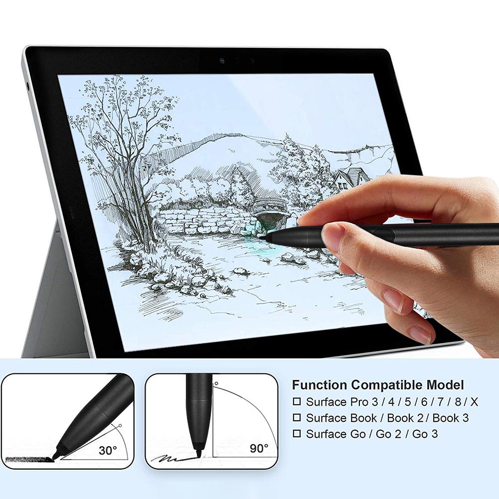 Capacitive Pen Sensitive Touch Screen Laptop Stylus Pen for Microsoft Surface Pro Smooth Write Paint Pencil