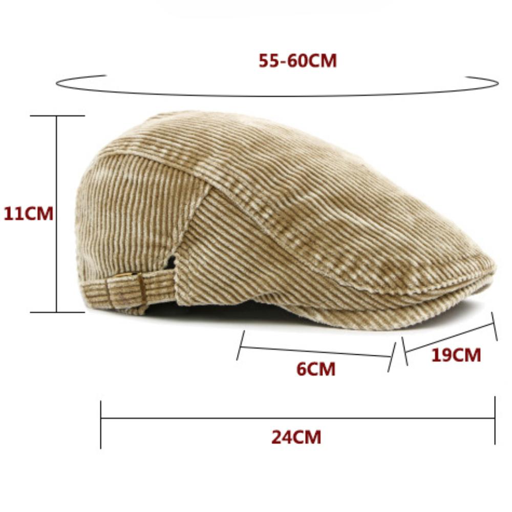 HT4910 Mens Berets Women New Corduroy Autumn Winter Hats Artist Painter Beret Hat Male Female Ivy Flat Cap Adjustable Beret Caps