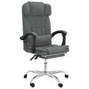 Vidaxl Foldable Massage Armchair, Dark Gray, Fabric Upholstered