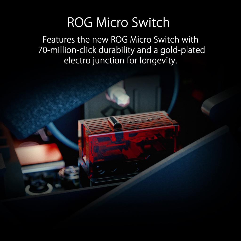 ASUSTek ROG Spatha X MMO Wireless Gaming 12 Programmable Up to 67 Hours of Battery ROG RGB Black Mouse, 19,000dpi, Buttons, Dual-Mode Connection,