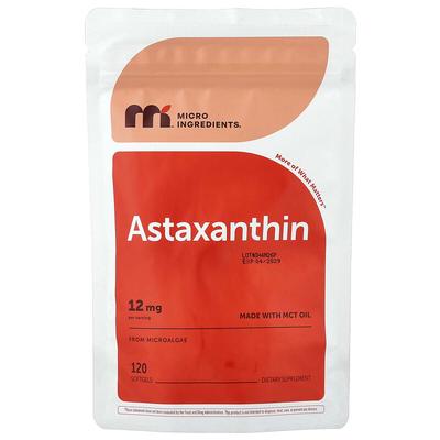 Astaxantina, 12 mg, 120 cápsulas blandas