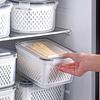 Verdickte Versiegelte Lebensmittelqualität Aufbewahrungsbox Eieraufbewahrungsboxen Küchenzubehör Doppelschichtiger Obst-Gemüse-Abtropfkorb