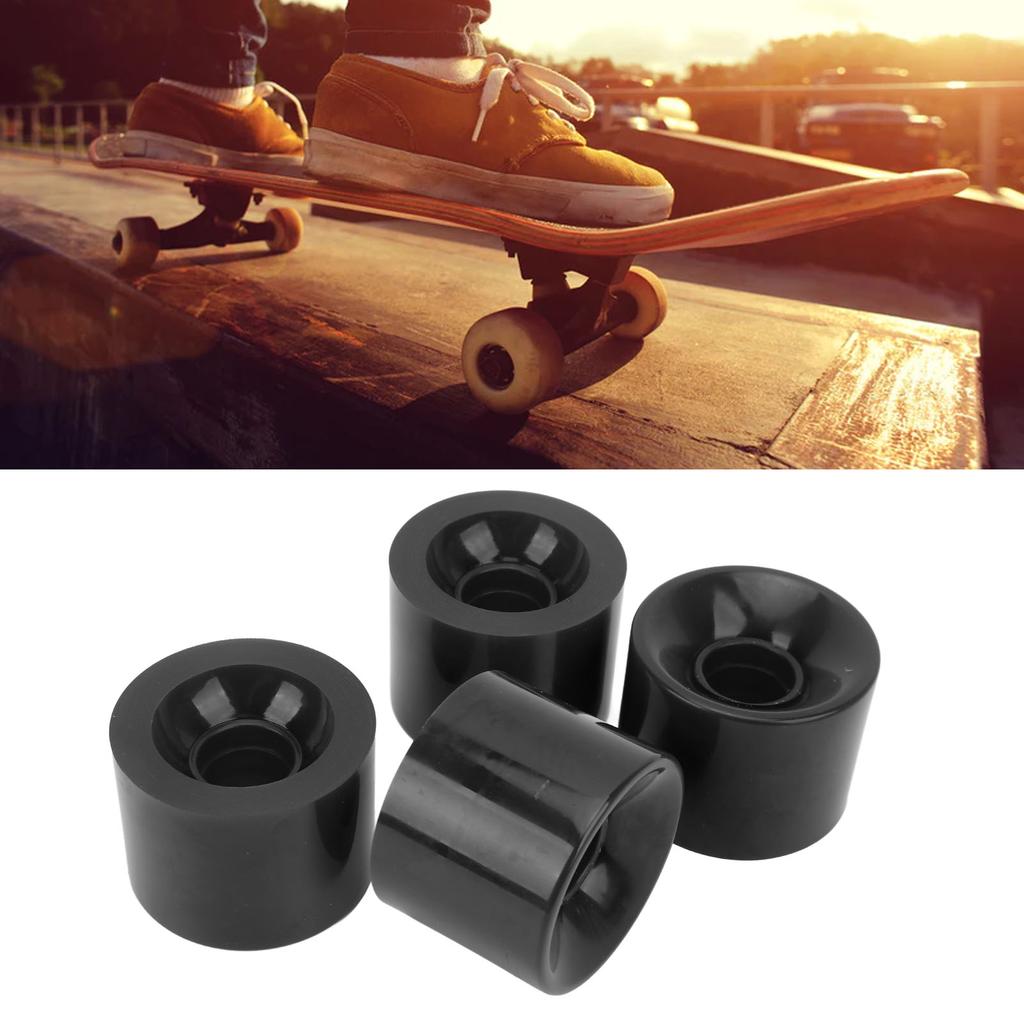 4PCS PU Wheel Replacement Low Noise Multifunctional Land Surfboard Roller Casters